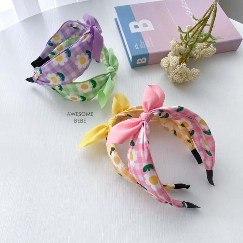 Awesome Bebe - Korean Children Fashion - #kidsshorts - Color Daisy Ribbon Hairband - 5