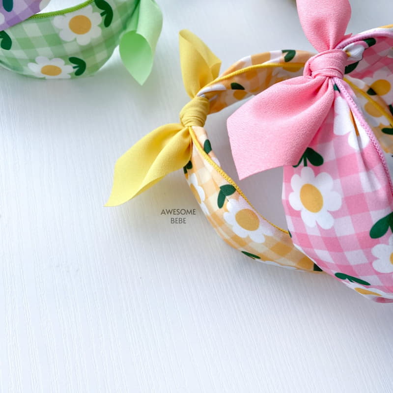 Awesome Bebe - Korean Children Fashion - #kidzfashiontrend - Color Daisy Ribbon Hairband - 7