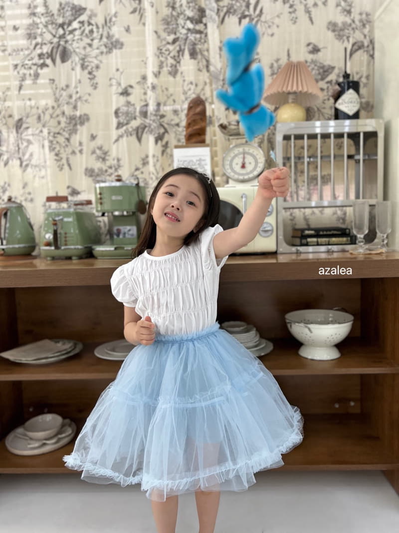 Azalea - Korean Children Fashion - #littlefashionista - Line Puff Tee Bebe 9~18m - 2