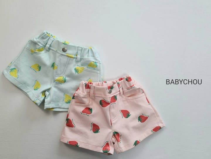 Babychou - Korean Children Fashion - #kidzfashiontrend - Strawberry Shorts