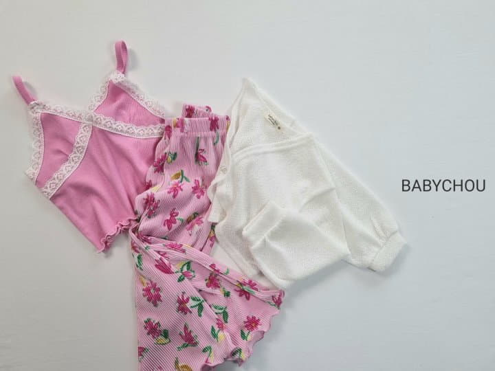 Babychou - Korean Children Fashion - #magicofchildhood - Flower Pleats Pants - 3