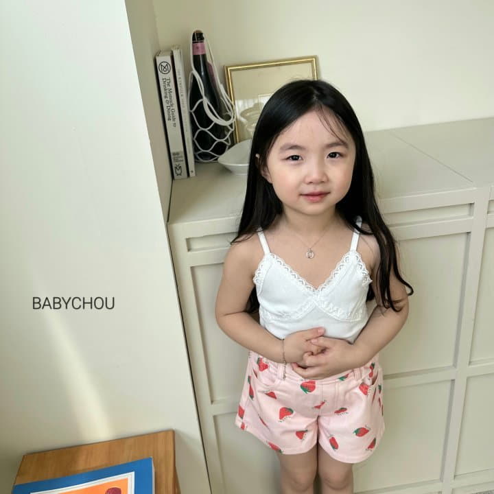 Babychou - Korean Children Fashion - #minifashionista - Strawberry Shorts - 5