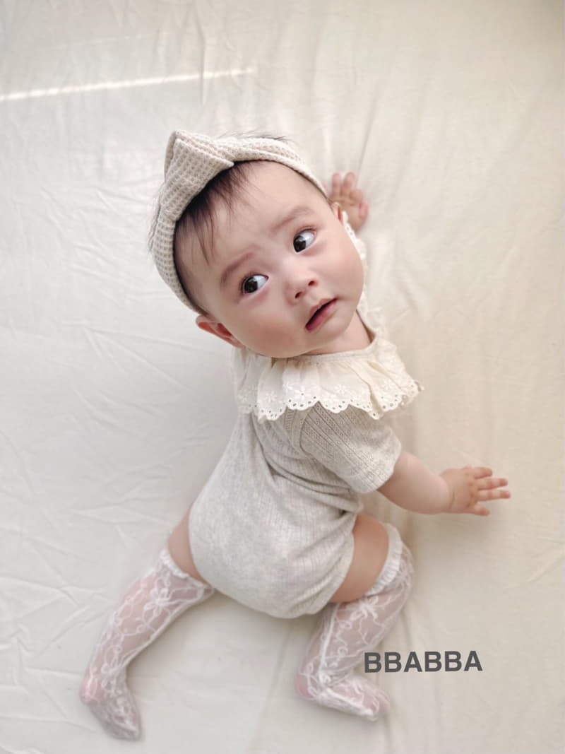 Bbabba - Korean Baby Fashion - #babyboutique - Baby Frill Eyelet Bodysuit - 6