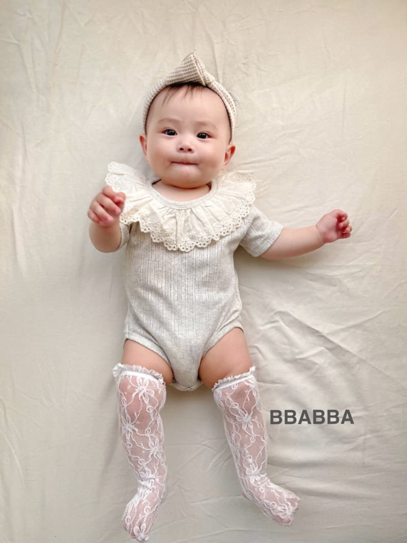 Bbabba - Korean Baby Fashion - #babyboutiqueclothing - Baby Frill Eyelet Bodysuit - 7