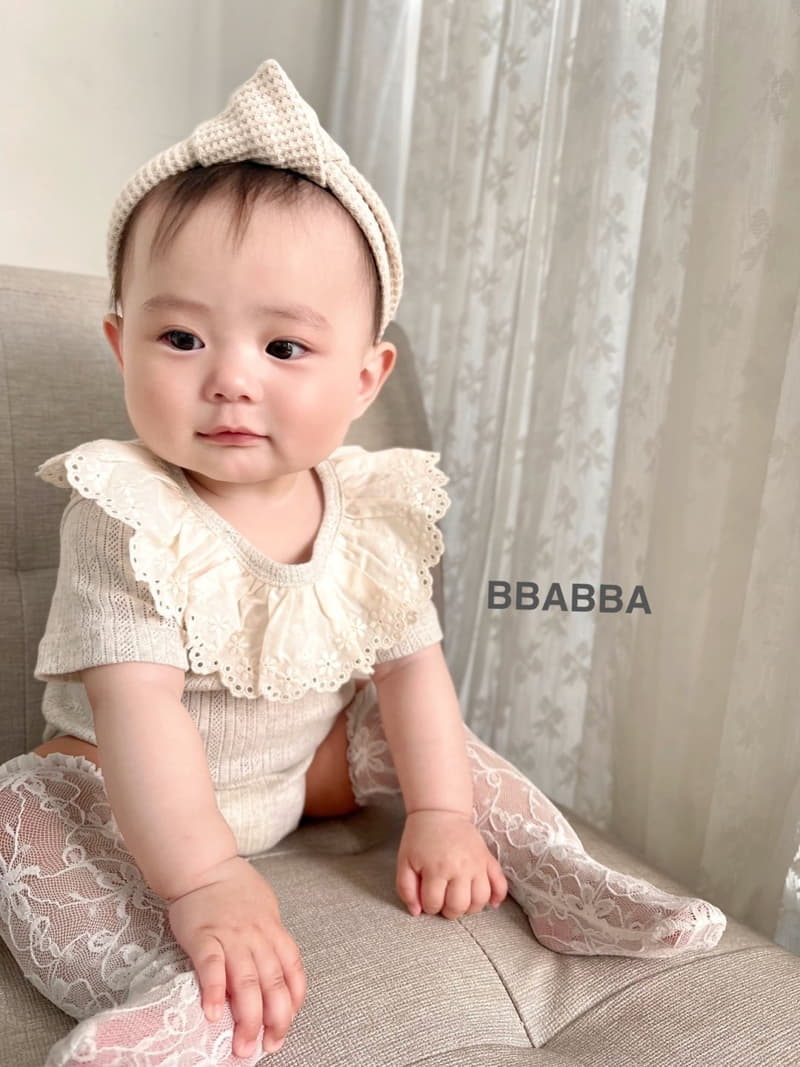 Bbabba - Korean Baby Fashion - #babyfashion - Baby Frill Eyelet Bodysuit - 9