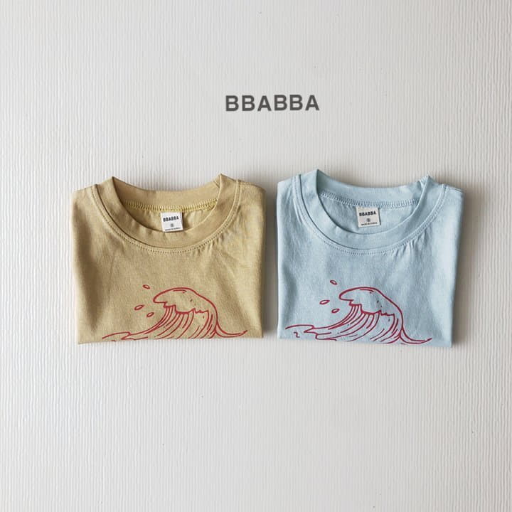 Bbabba - Korean Children Fashion - #Kfashion4kids - Wave Silket Tee