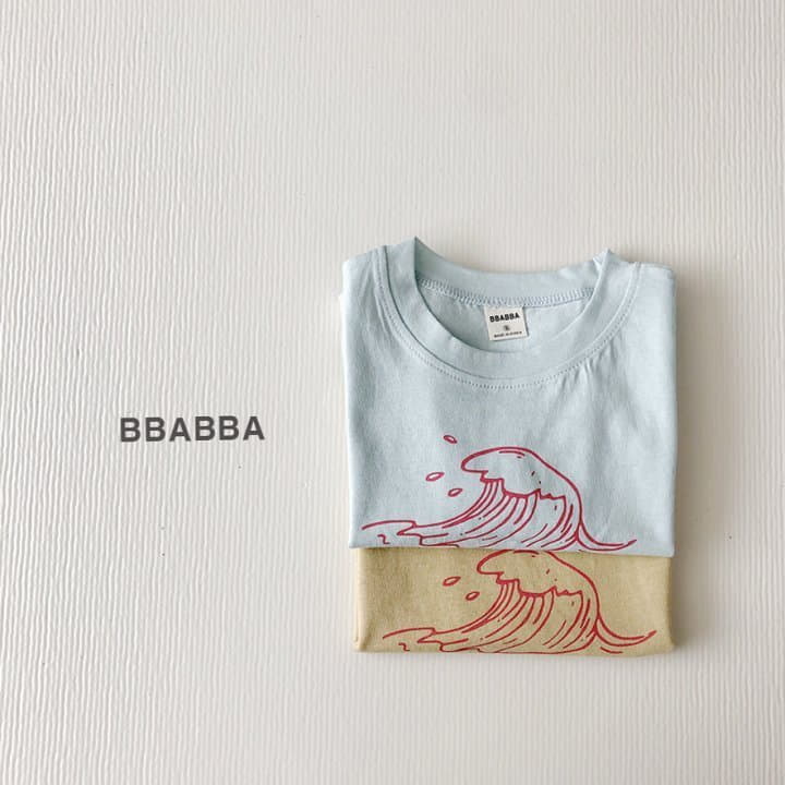 Bbabba - Korean Children Fashion - #littlefashionista - Wave Silket Tee - 2