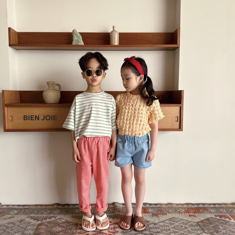 Bien Joie - Korean Children Fashion - #childofig - Benti Stripes Tee - 11