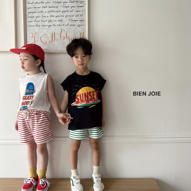 Bien Joie - Korean Children Fashion - #childrensboutique - Sunset Roll-up Tee - 2