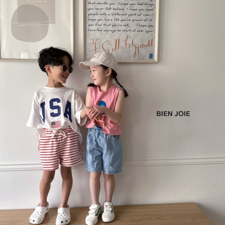 Bien Joie - Korean Children Fashion - #childrensboutique - Tomi Stripes Shorts - 8