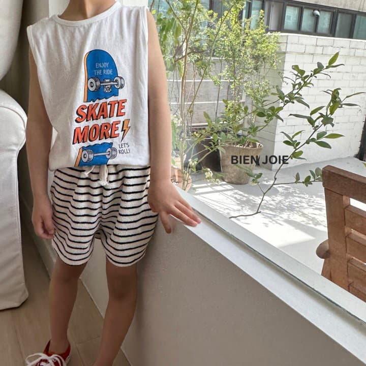 Bien Joie - Korean Children Fashion - #designkidswear - Tomi Stripes Shorts - 9