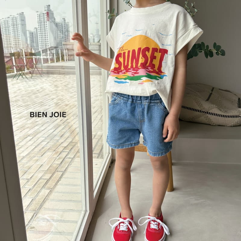 Bien Joie - Korean Children Fashion - #designkidswear - Sunset Roll-up Tee - 4