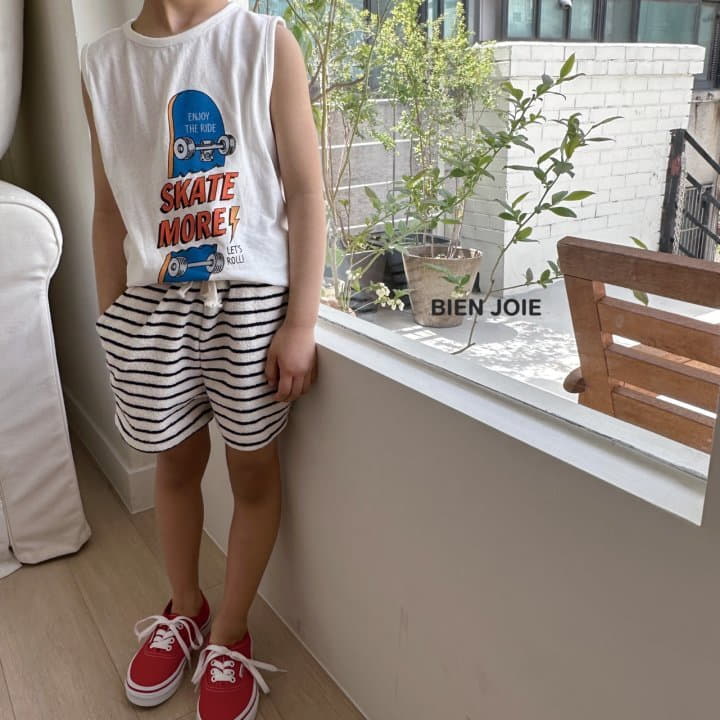 Bien Joie - Korean Children Fashion - #discoveringself - Tomi Stripes Shorts - 10