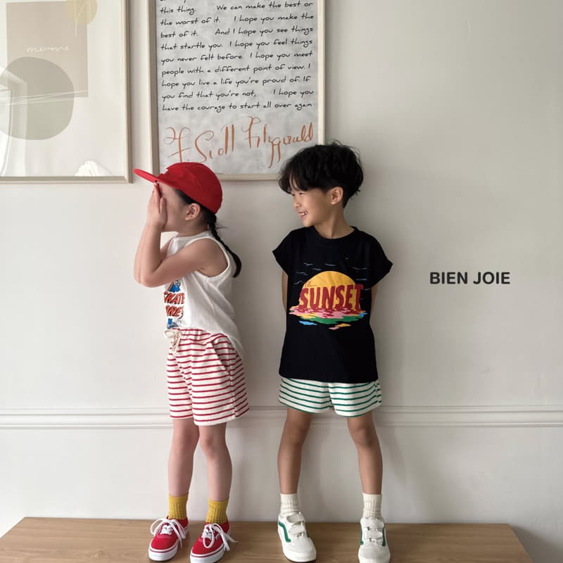 Bien Joie - Korean Children Fashion - #littlefashionista - Sunset Roll-up Tee - 10