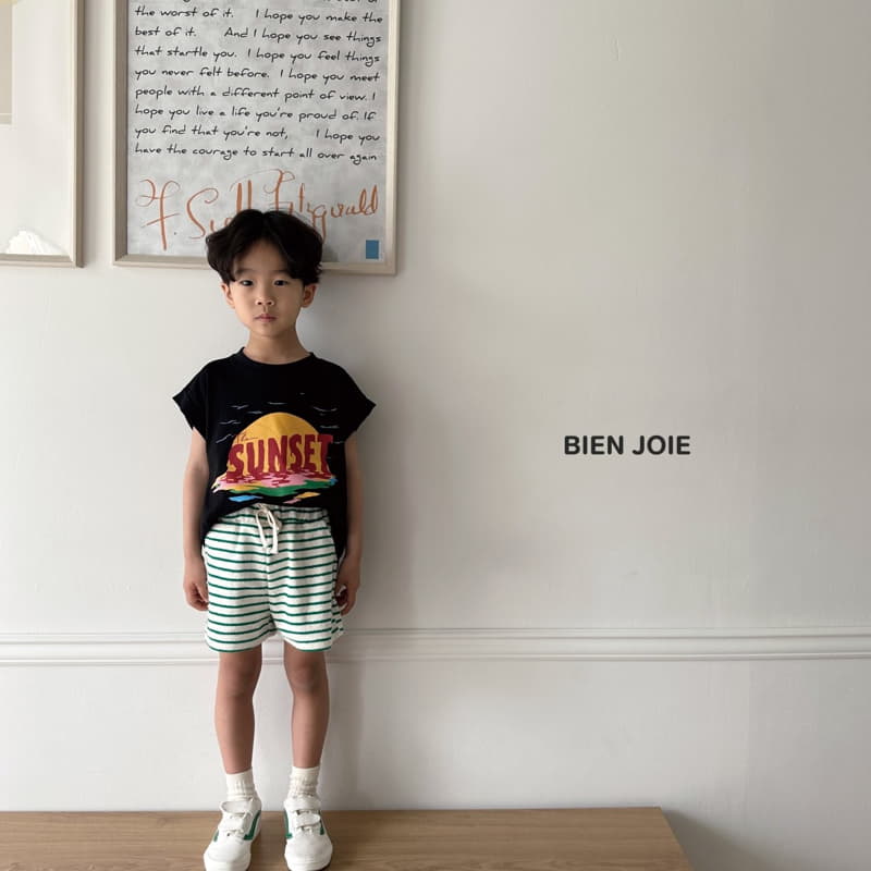 Bien Joie - Korean Children Fashion - #minifashionista - Sunset Roll-up Tee - 12