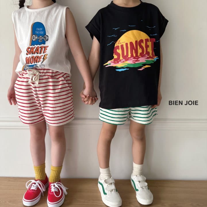 Bien Joie - Korean Children Fashion - #prettylittlegirls - Tomi Stripes Shorts - 3