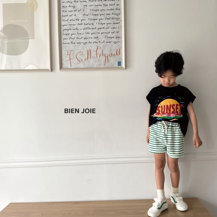 Bien Joie - Korean Children Fashion - #prettylittlegirls - Tomi Stripes Shorts - 4