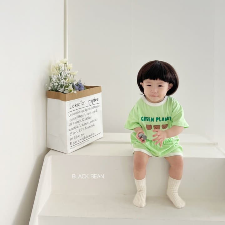 Black Bean - Korean Baby Fashion - #babyboutique - Green Bebe Bodysuit - 6