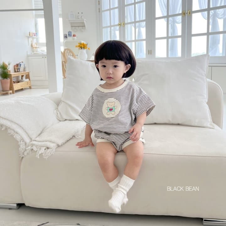 Black Bean - Korean Baby Fashion - #onlinebabyboutique - Patty Bebe Top Bottom Set - 2