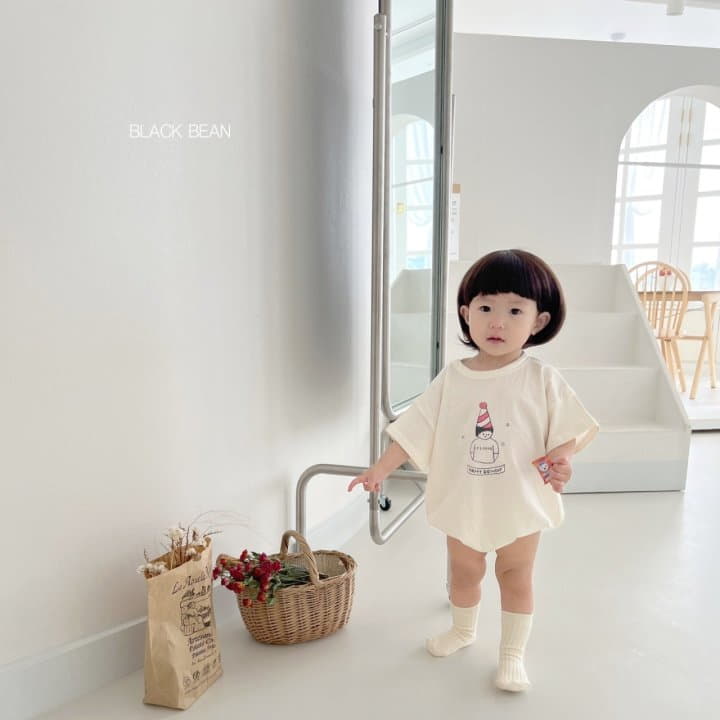 Black Bean - Korean Baby Fashion - #onlinebabyshop - Birth Bodysuit - 5