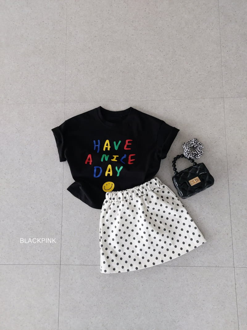 Black Pink - Korean Children Fashion - #prettylittlegirls - Dot Skirt - 4