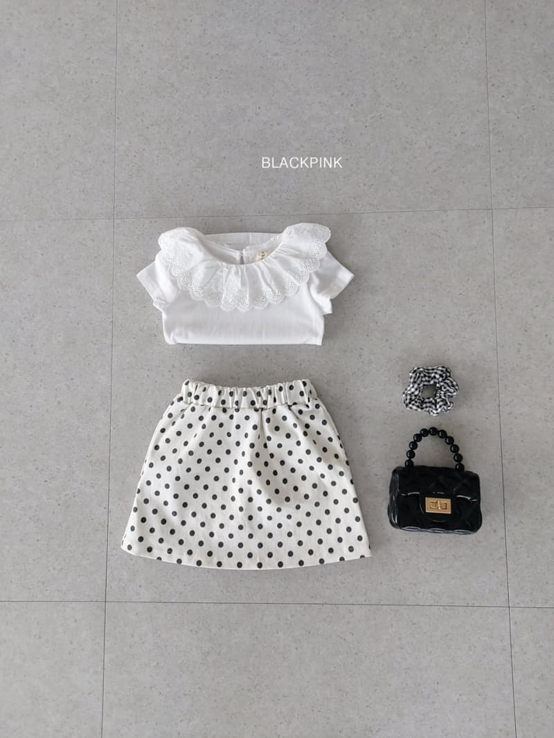 Black Pink - Korean Children Fashion - #designkidswear - Dot Skirt - 7