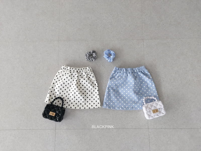 Black Pink - Korean Children Fashion - #magicofchildhood - Dot Skirt