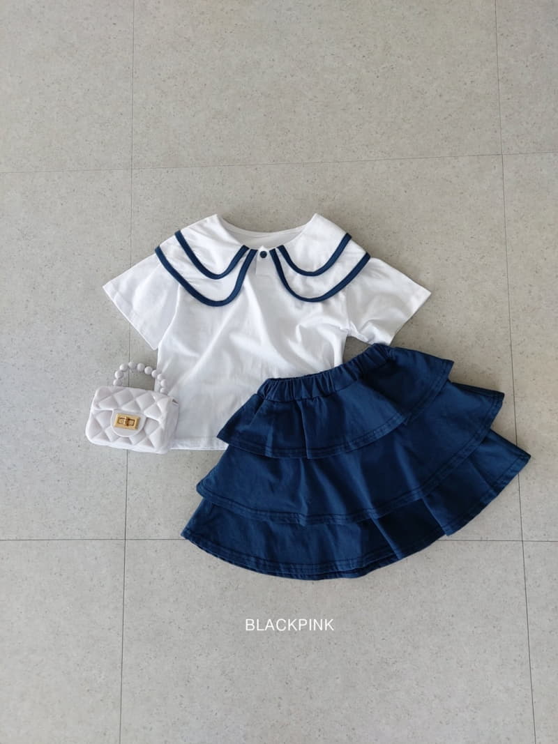 Black Pink - Korean Children Fashion - #minifashionista - Twice Cancan Top Bottom Set - 9