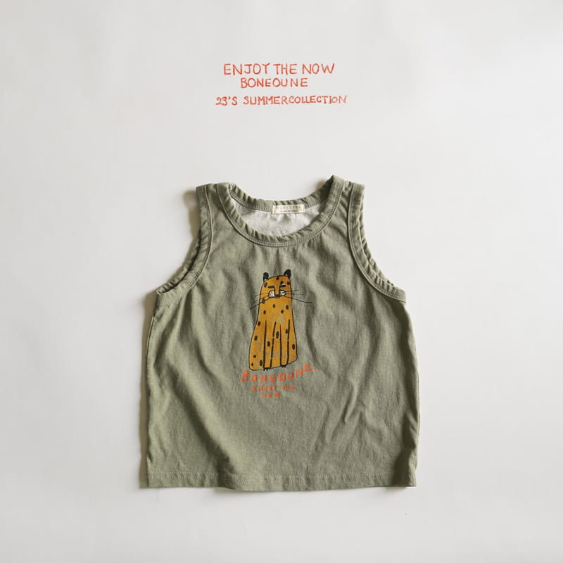 Boneoune - Korean Children Fashion - #Kfashion4kids - Oddugi Cheetah Sleeveless - 3