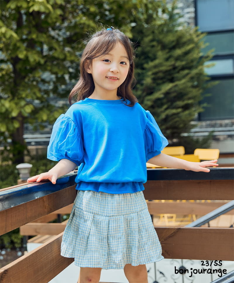 Bonjour Ange - Korean Children Fashion - #Kfashion4kids - Ribbon Point Bubble Sha Tee - 9