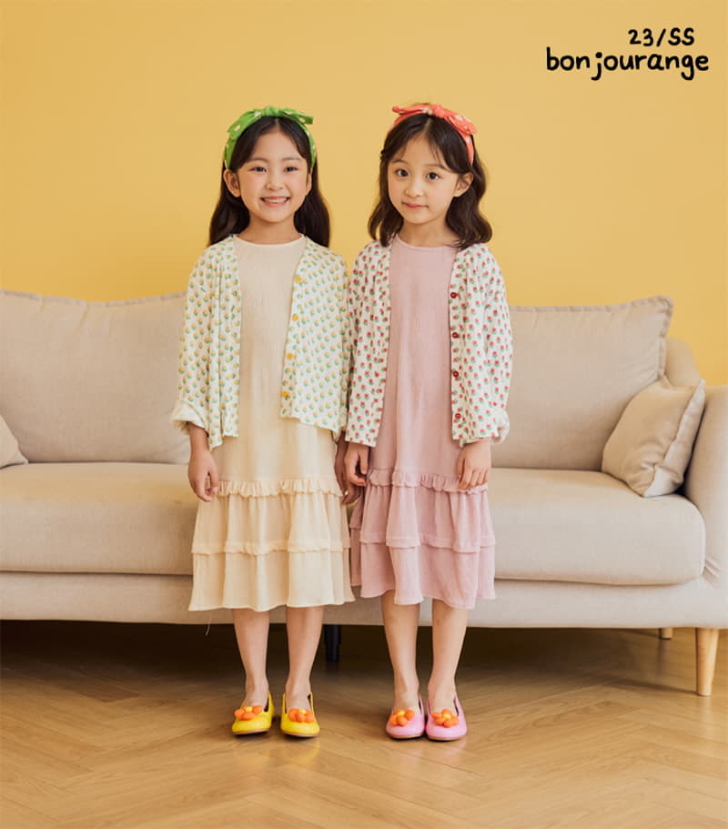 Bonjour Ange - Korean Children Fashion - #Kfashion4kids - Pleats Long One-piece - 3