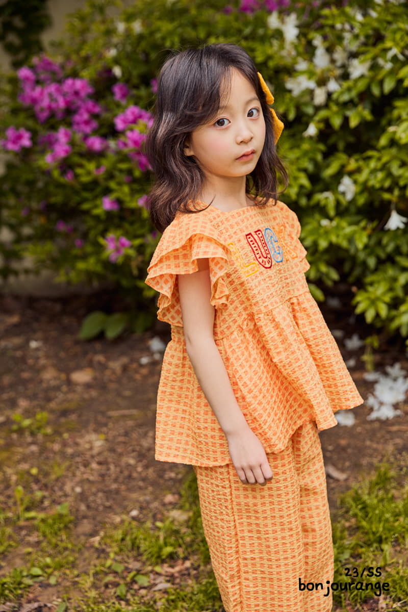 Bonjour Ange - Korean Children Fashion - #childrensboutique - Lucky Top Bottom Set - 7