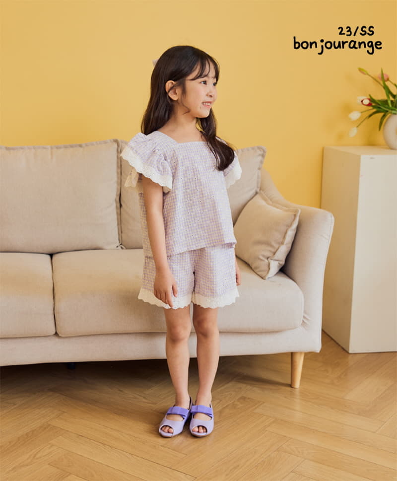 Bonjour Ange - Korean Children Fashion - #designkidswear - Dorosi Lace Top Bottom Set - 7