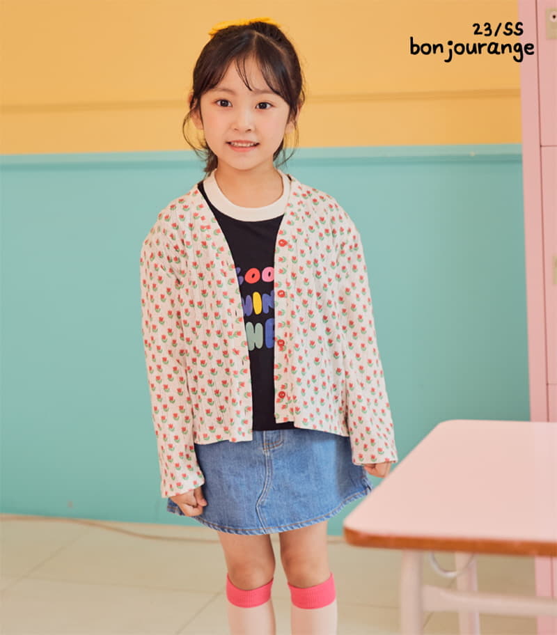 Bonjour Ange - Korean Children Fashion - #discoveringself - Fake Denim Skrirt Shorts - 5