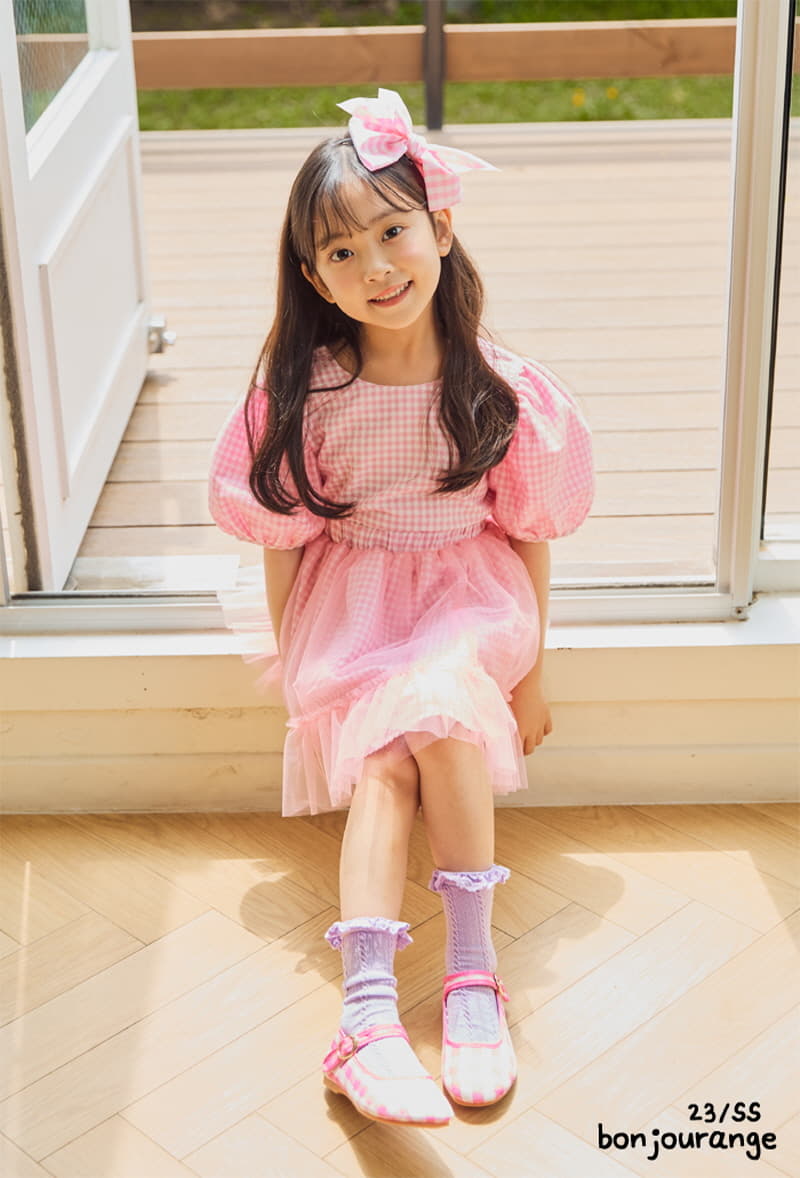 Bonjour Ange - Korean Children Fashion - #fashionkids - Popo Sha Sha Skirt Top Bottom Set - 11