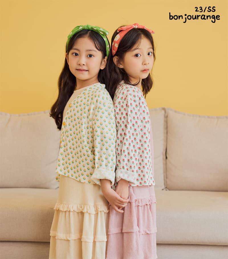 Bonjour Ange - Korean Children Fashion - #kidzfashiontrend - Pleats Long One-piece - 2