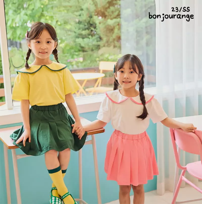 Bonjour Ange - Korean Children Fashion - #magicofchildhood - Sera Top Bottom Set - 2