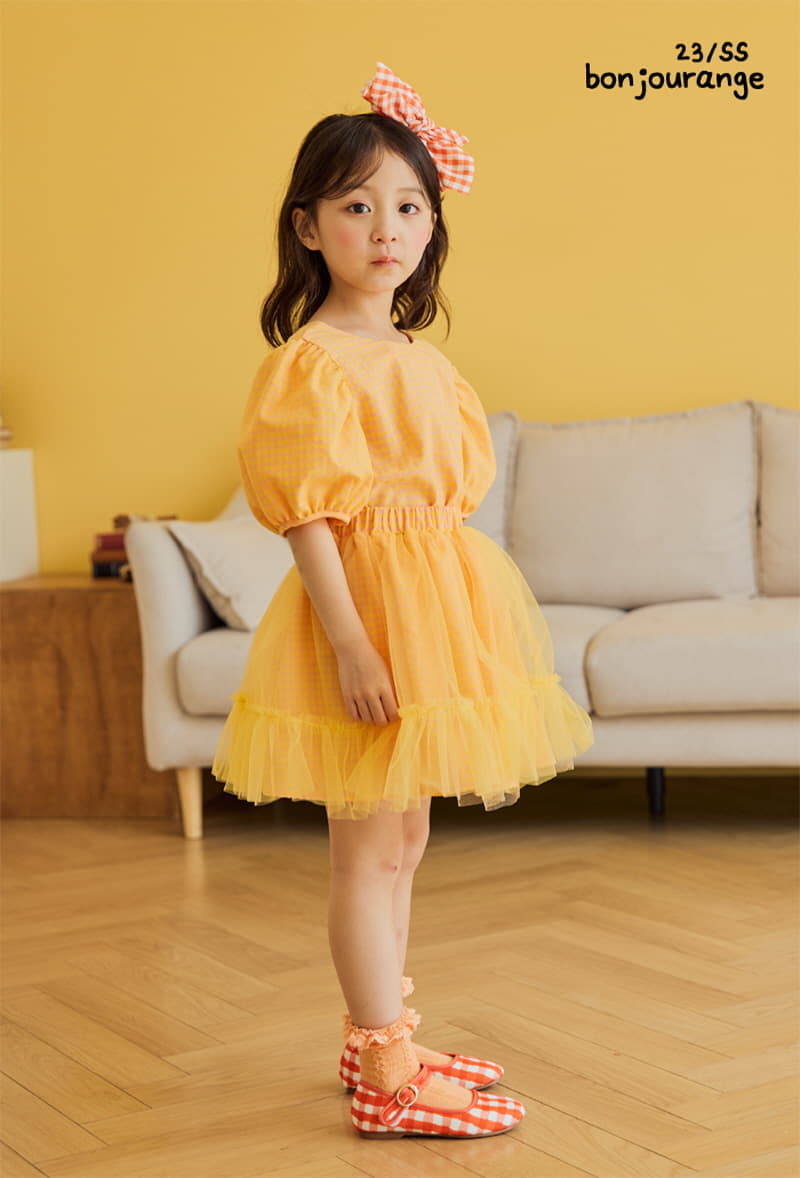 Bonjour Ange - Korean Children Fashion - #stylishchildhood - Popo Sha Sha Skirt Top Bottom Set - 6