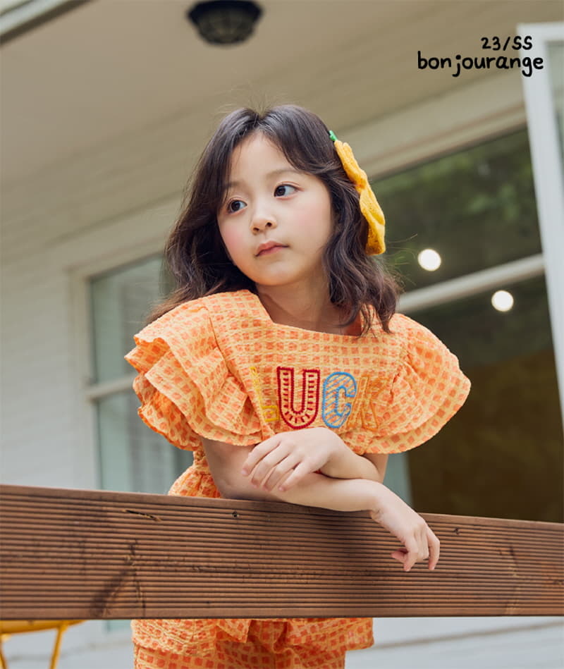 Bonjour Ange - Korean Children Fashion - #stylishchildhood - Lucky Top Bottom Set - 5