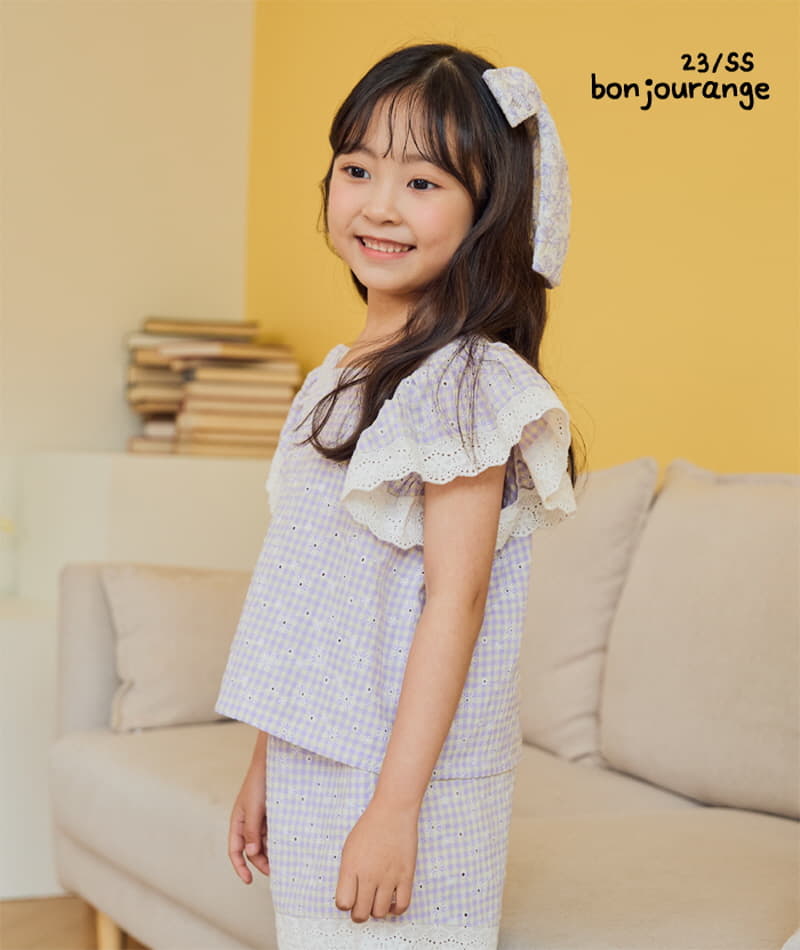 Bonjour Ange - Korean Children Fashion - #toddlerclothing - Dorosi Lace Top Bottom Set - 4