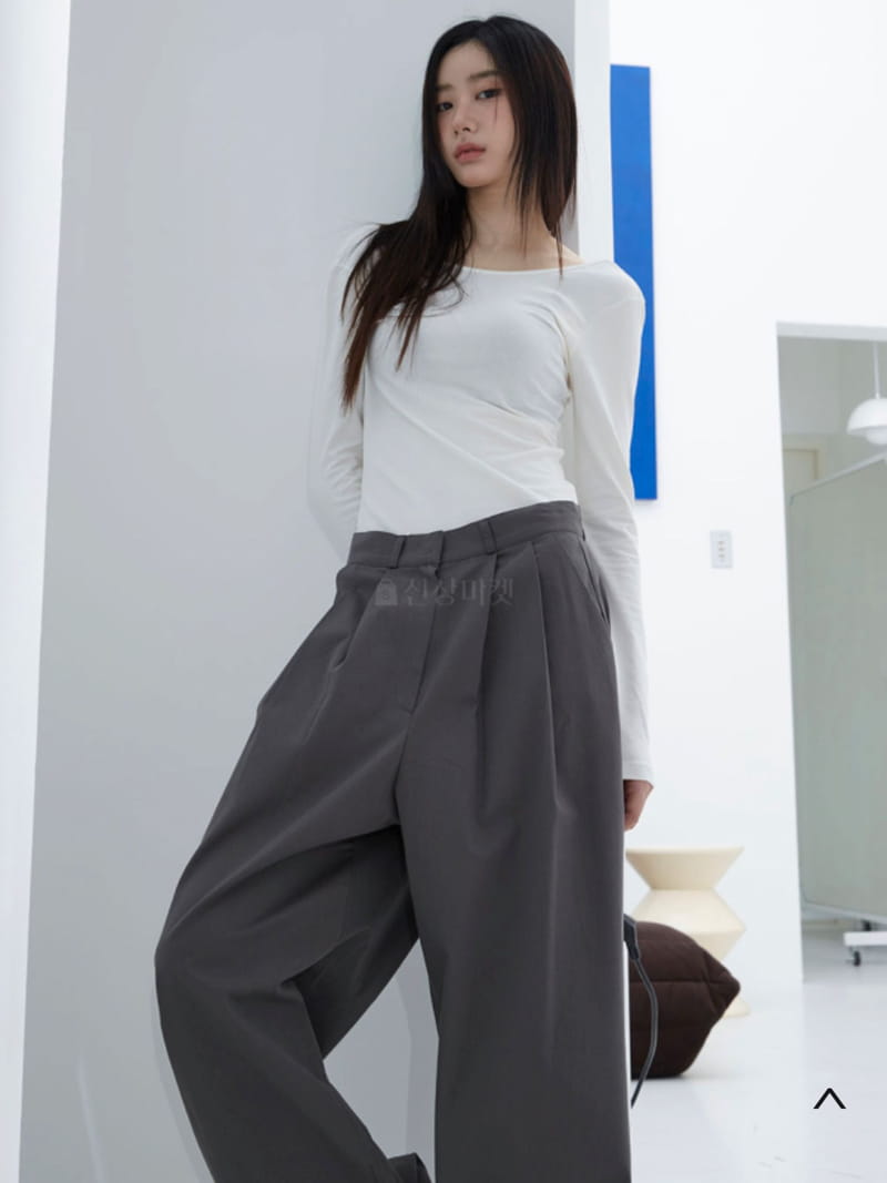 Buckle - Korean Women Fashion - #thatsdarling - Two Tuck Pants