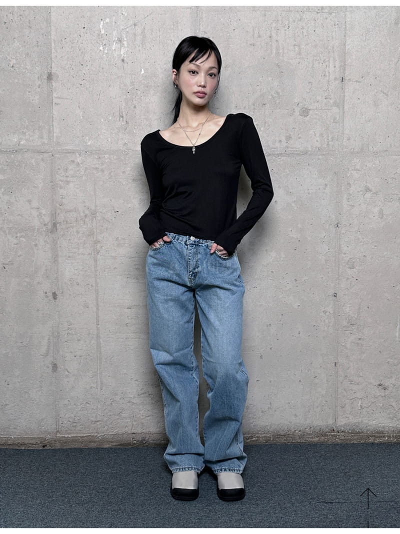 Buckle - Korean Women Fashion - #womensfashion - U Neck Tee - 9