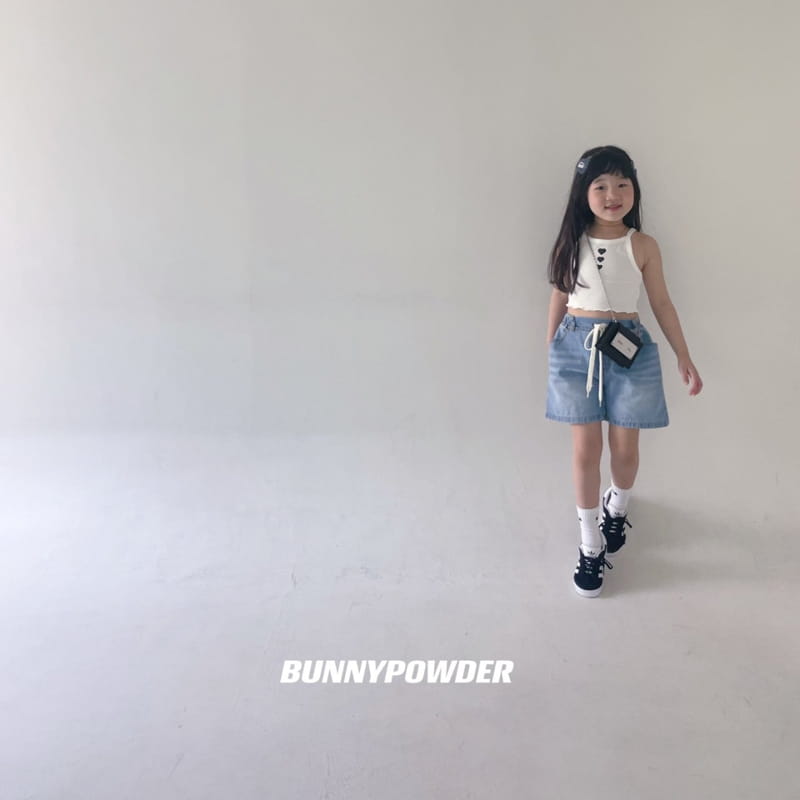 Bunny Powder - Korean Children Fashion - #Kfashion4kids - Marni Denim Shorts - 9