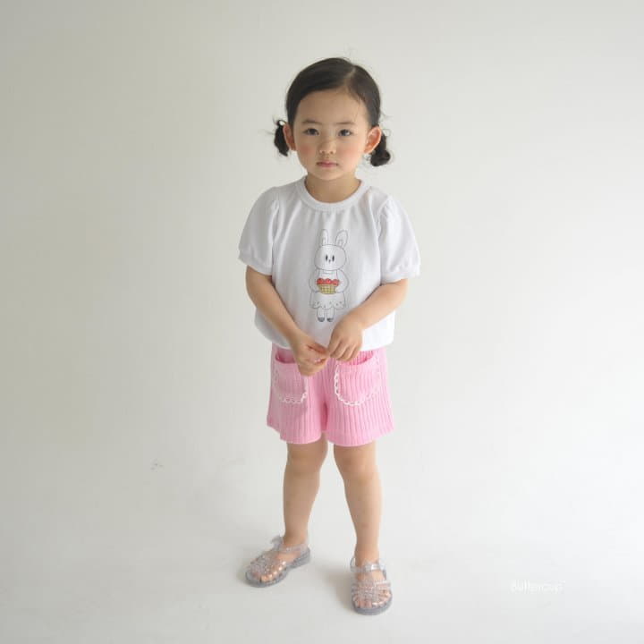 Buttercup - Korean Children Fashion - #Kfashion4kids - Apple Rabbit Tee - 12