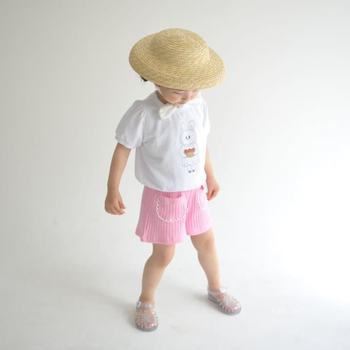 Buttercup - Korean Children Fashion - #fashionkids - Apple Rabbit Tee - 8