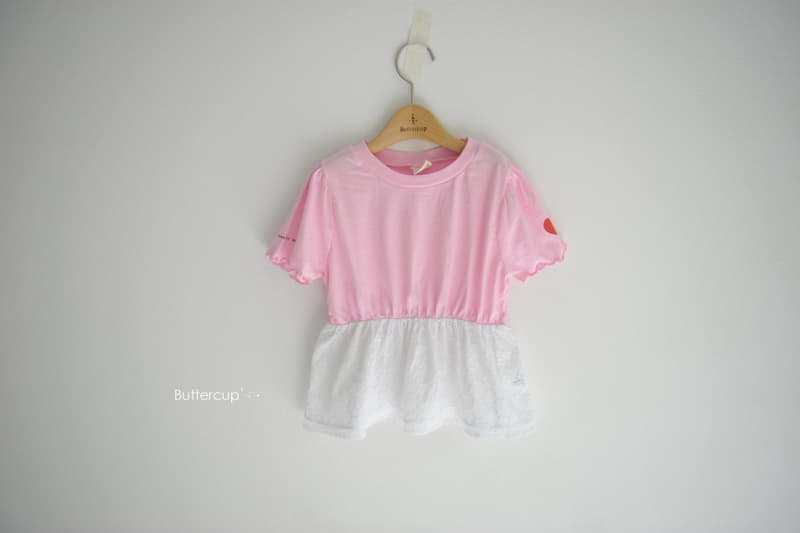 Buttercup - Korean Children Fashion - #fashionkids - Heart Lace Tee