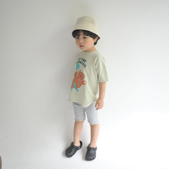 Buttercup - Korean Children Fashion - #kidsshorts - Wonderful Bear Long Tee - 12