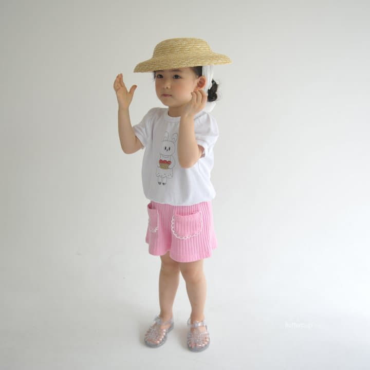 Buttercup - Korean Children Fashion - #kidsshorts - Apple Rabbit Tee - 9