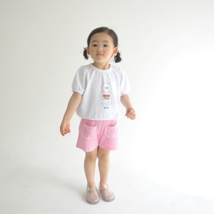 Buttercup - Korean Children Fashion - #kidzfashiontrend - Apple Rabbit Tee - 11