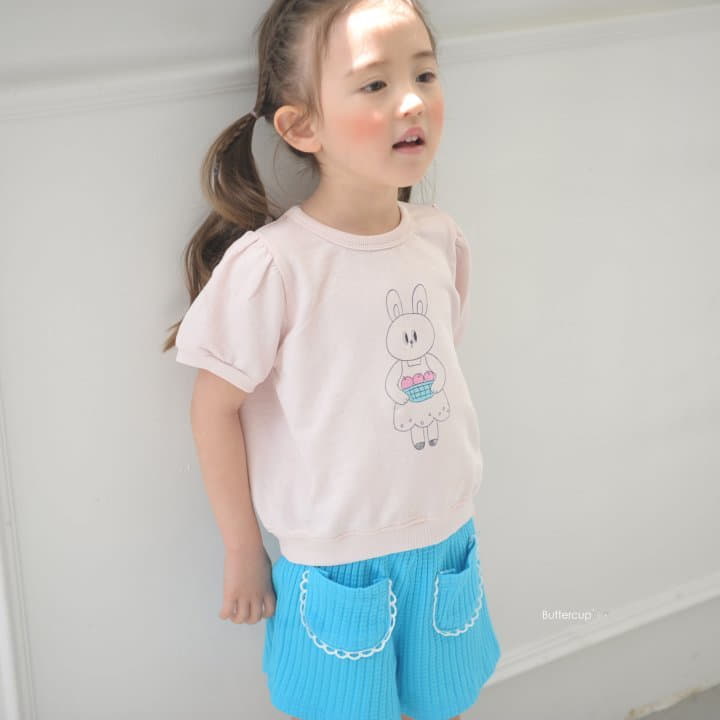 Buttercup - Korean Children Fashion - #stylishchildhood - Apple Rabbit Tee - 3